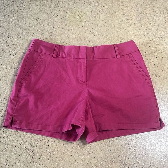 LOFT NEW Riviera Shorts Brick Red Size 4 - Picture 1 of 16
